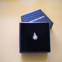 CIONDOLO ARGENTO RASPINI A FORMA DI SOLE-PERLINE G