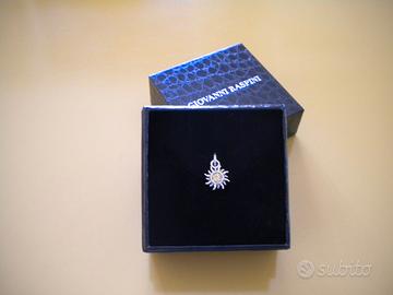 CIONDOLO ARGENTO RASPINI A FORMA DI SOLE-PERLINE G