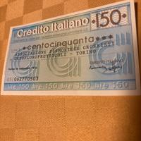 MiniAssegno circolare credito italiano, 1976