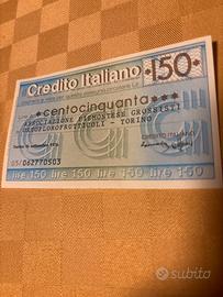 MiniAssegno circolare credito italiano, 1976