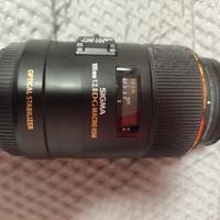 obiettivo sigma macro attacco Canon 