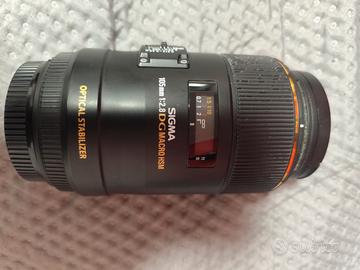 obiettivo sigma macro attacco Canon 