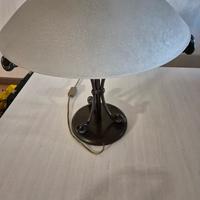 Lampade applique ferro battuto e vetro