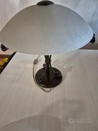 Lampade applique ferro battuto e vetro