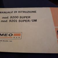 Manuale e Schema proiettore 16mm Fumeo 9200 super