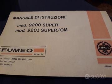 Manuale e Schema proiettore 16mm Fumeo 9200 super
