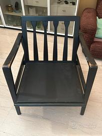 2 Poltrone IKEA in legno nero