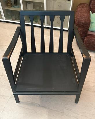 2 Poltrone IKEA in legno nero