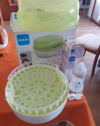 Sterilizzatore per microonde MAM+biberon mai usato