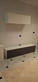 MOBILE BASE TV CON TRE PENSILI