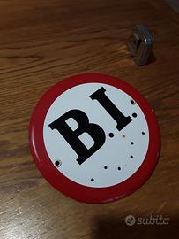 targa cartello smaltato vintage anni '50 '60