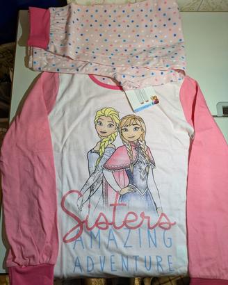 pigiama primaverile frozen disney nuovo