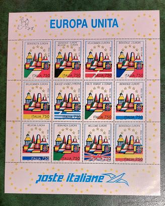 Francobolli - Foglietto Europa Unita 