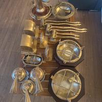 Set bagno Nautico ottone anche perdonabilizabili