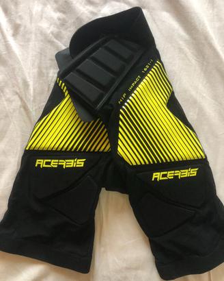 PANTALONCINO SOFT RUSH Nero/Giallo Fluo(M) ACERBIS