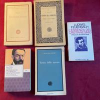 Lotto 4 libri Weber Bergson Berkeley Feuerbach