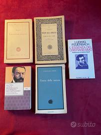 Lotto 4 libri Weber Bergson Berkeley Feuerbach