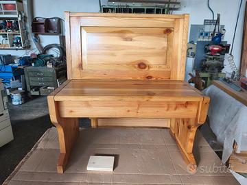 mobile ingresso-cucina-bar e panca in legno 