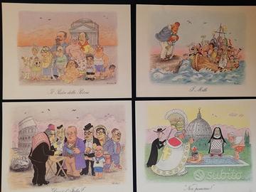 Otto stampe di Giorgio Forattini