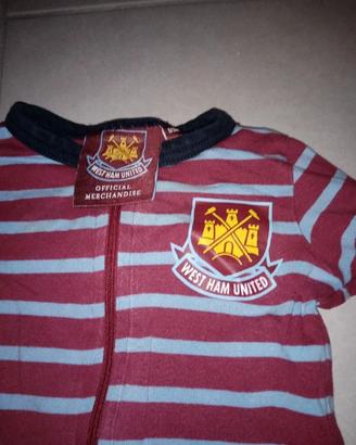 Pigiama calcio west ham United baby neonati baby 3