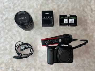 FULL KIT Canon 70d + obbiettivo 18-135 + accessori