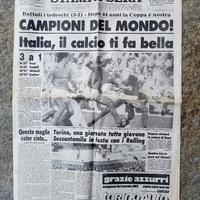 Stampa sera 12 luglio 1982-campioni del mondo