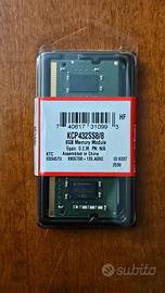 RAM Kingston da 8 GB DDR4 SO-DIMM 3200 MHz