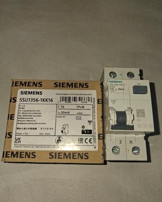 magnetotermico differenziale 2p16a 0,03a