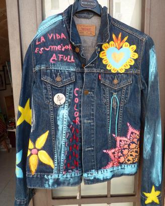Giubbotto jeans denim Levi's Frida Kahlo