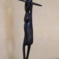 scultura africana in legno d'ebano