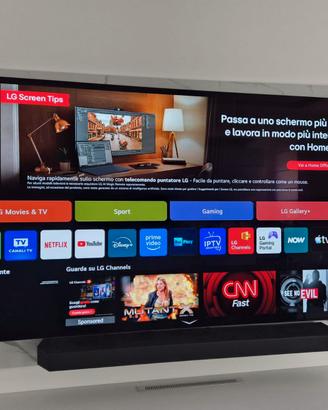 LG OLED evo AI OLED77C55LA TV Serie C5 77'' 4K, α9