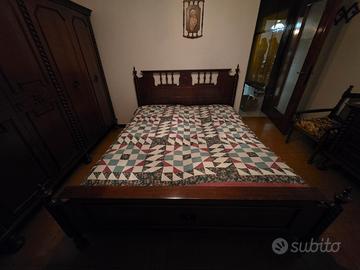 Camera da letto in legno completa