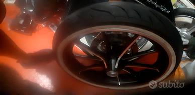 Cerchio originale harley 21x3.5 gomma fascia bia