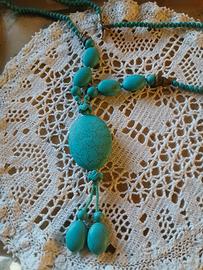 collana  in pasta di turchese 
