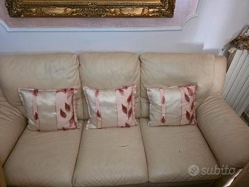 Divano letto in pelle 3 posti