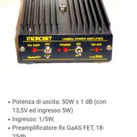 Amplificatore 50W 144Mhz radioamatori 