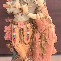 Statuetta di Krishna e Radha