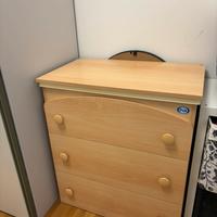 Fasciatoio con cassettoni e vasca