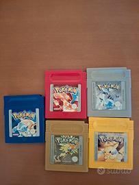  Pokemón Game Boy Rosso Blu Giallo Oro Argento