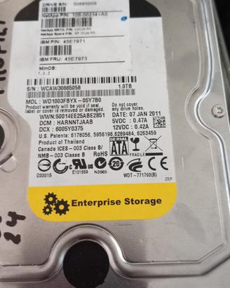 hardisk da 1 TB e vari ricambi  per PC 