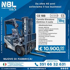 CARRELLO ELEVATORE 18q NUOVO al prezzo dell'USATO