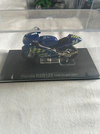 Modellino Honda rsr125 toni elias 2001 con teca