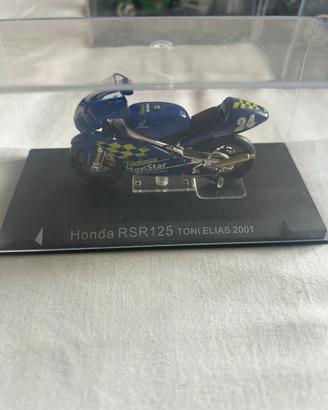 Modellino Honda rsr125 toni elias 2001 con teca