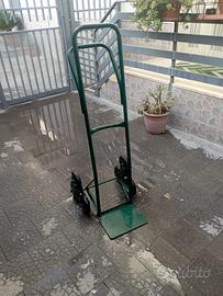 Carrello porta pacchi verde per lavoro