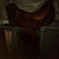 sella per sfilate ricamata a mano marca El Campero