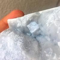 Minerali Cristallo Fluorite cristallo 1.6 cm marmo