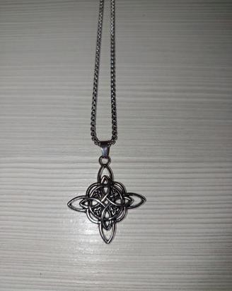 Collana nodo celtico Portafortuna Amuleto 