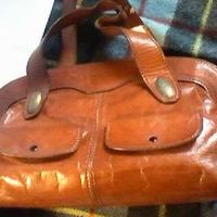 6 Borse HQ VINTAGE Vera PELLE-CUOIO di marca