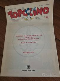 Topolino n.1 - ristampa anastatica banca tiscana 1
