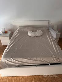 MALM-Ikea Struttura letto con contenitore, bianco